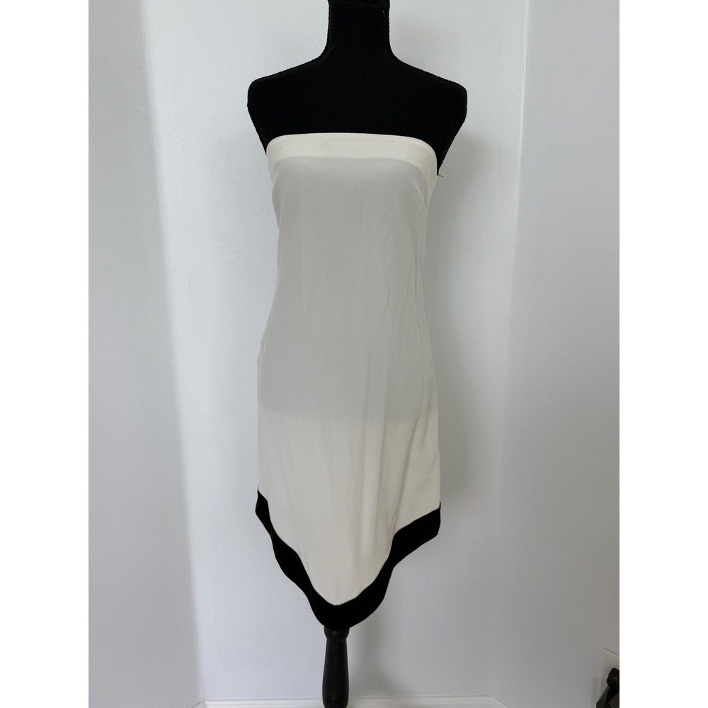 Emporio Armani 100% Silk Strapless Mini Dress Quiet Luxury Old Money Cocktail 4